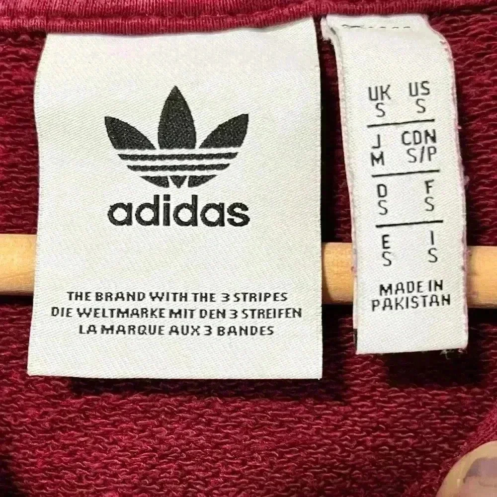 Adidas Originals Trefoil Men’s Red Hoodie - Size Small